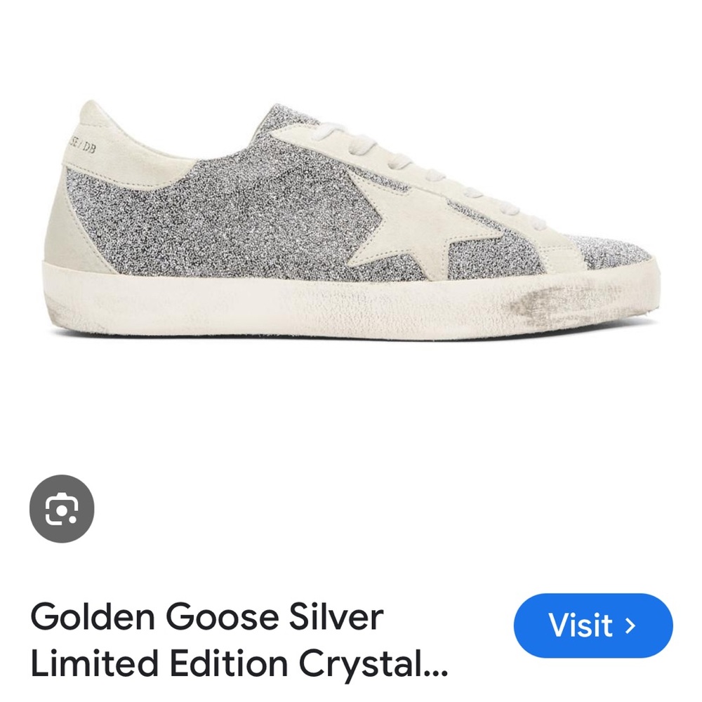 Golden Goose Deluxe Brand Limited Edition Swarovski Crystal Superstar 37